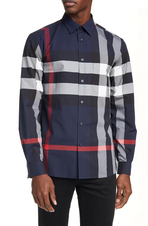 burberry plaid tee shirt|Burberry men's shirts outlet.